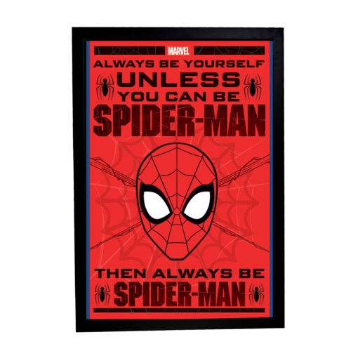Αφίσα Spider-Man 61×91,5εκ Κορνίζα Ξύλινη Χρώμα Μαύρο Με Ακρυλικό Τζάμι Άθραυστο K1041-69-Hoper.gr
