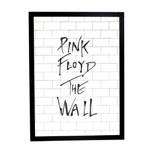 Αφίσα Pink Floyd The Wall 61×91,5εκ Κορνίζα Ξύλινη Χρώμα Μαύρο Με Ακρυλικό Τζάμι Άθραυστο K1041-69-Hoper.gr
