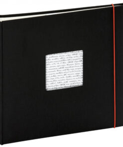Άλμπουμ Linea Panodia Μαύρο με 60 σελίδες με ριζόχαρτο με παράθυρο για φωτογραφία Διαστάσεις: μήκος 30 πλάτος 30 ύψος 4cm-Hoper.gr