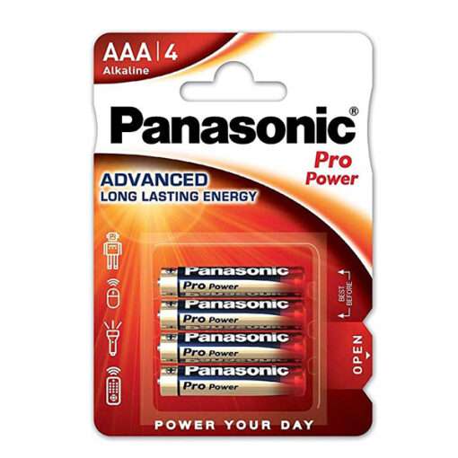 PANASONIC αλκαλικές μπαταρίες Pro Power AAA 4τμχ (LR03PPG/4BP)-Hoper.gr
