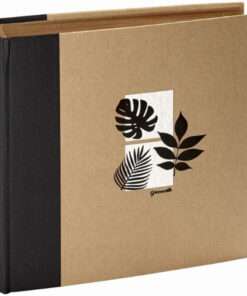 PANODIA GREENEARTH ALBUM-Black spine 30x30cm with 100 rice paper pages with kraft cardboard-Hoper.gr