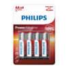 PHILIPS Power αλκαλικές μπαταρίες , AA LR6 1.5V, 4 τμχ | LR6P4B-05-Hoper.gr