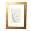 wooden wall frame for photo or diploma silver color -matt touches with mat glass (Κ1061/2)-Hoper.gr