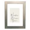 wooden wall frame for photo or diploma silver color -matt touches with mat glass (Κ1061/2)-Hoper.gr