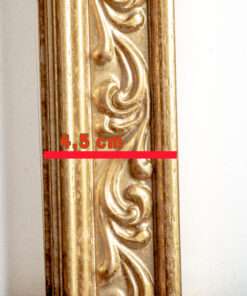 κορνίζα ξύλινη τοίχου για φωτογραφία η πτυχίο χρώμα χρυσο με σκαλισματα με σκιες  και με τζάμι ματ (Κ2202/1)-Hoper.gr
