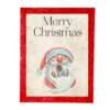 Christmas Frame Vintage Red with Signs of Aging Santa Themed K 28-34+ B41-2-Hoper.gr
