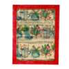 Christmas Frame Vintage Red with Signs of Aging Themed Christmas Notes K28-34+C25-1-Hoper.gr