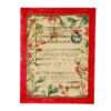 Christmas Frame Vintage Red with Signs of Aging Themed Christmas Notes K 28-34+ C25-2-Hoper.gr