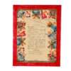 Christmas Frame Vintage Red with Signs of Aging Themed Christmas Notes K 28-34+ C25-4-Hoper.gr