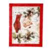 Christmas Frame Vintage Red with Signs of Aging With a Letter to Santa Claus K28-34+A32-3-Hoper.gr