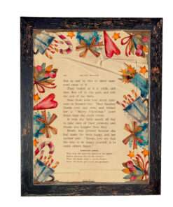Christmas Frame Vintage Black With Signs Of Aging Themed Christmas Notes K28-69+C25-4-Hoper.gr