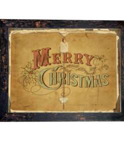 Christmas Frame Vintage Black With Signs Of Aging With A Vintage Theme K28-69+D14-3-Hoper.gr