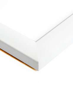 wooden wall frame for photo or diploma color White and with matte glass (K41/071)-Hoper.gr