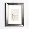 wooden wall frame for photo or diploma silver color with carved jewel with shadows and with matte glass (K701/2)-Hoper.gr