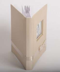 Wish book - White beige wish book with 80 pages 30x24 cm-Hoper.gr