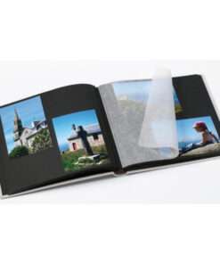 ΑΛΜΠΟΥΜ WALTHER  B&W Γκρι Βιβλιόδετο με ριζοχαρτο με 50 μαυρες σελιδες ,εξωφυλλο  με παραθυρο για φωτογραφια διαστασεις 30x30cm-Hoper.gr