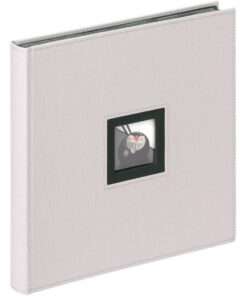 ΑΛΜΠΟΥΜ WALTHER  B&W Γκρι Βιβλιόδετο με ριζοχαρτο με 50 μαυρες σελιδες ,εξωφυλλο  με παραθυρο για φωτογραφια διαστασεις 30x30cm-Hoper.gr