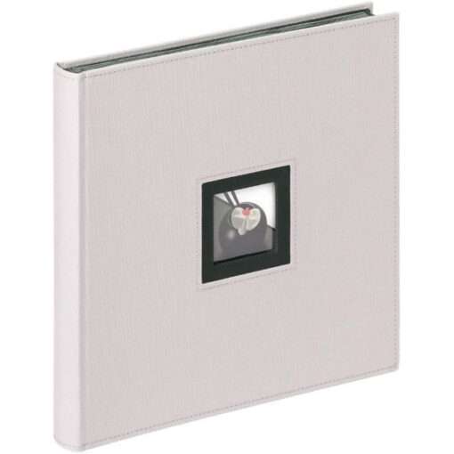 ALBUM WALTHER B&W Gray Book bound with rice paper with 50 black pages, cover with window for photos, dimensions 30x30cm-Hoper.gr