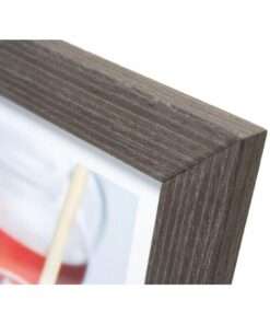 κορνίζα ξύλινη τοίχου 40Χ50 για φωτογραφία 40X50 cm χρώμα Γκρί με νερα ξύλλου  (WX2245)-Hoper.gr