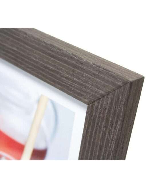 κορνίζα ξύλινη τοίχου 40Χ50 για φωτογραφία 40X50 cm χρώμα Γκρί με νερα ξύλλου  (WX2245)-Hoper.gr