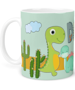 Easter dino lamp with cup and wooden box-Hoper.gr