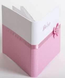 Wish book - Wish list, pink checkered with 80 white pages 30x21 cm (DFB01)-Hoper.gr