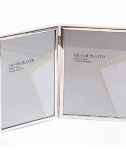 double silver-plated multi-frame for 2 photos 13X18 (D03/5)-Hoper.gr