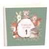 Album my album Animals of the forest (my first birthday) album with rice paper 30x30cm and album box-Hoper.gr