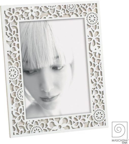 AYAS frame, wooden, for photo 13X18 color white and beige-Hoper.gr