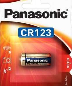 PANASONIC Photo Lithium Lithium battery CR123 - 3V 1 TEM-Hoper.gr