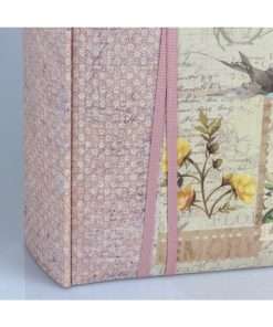Album OPHELIA - vintage pink-beige with rice paper dimensions: 24X25cm 40 pages-Hoper.gr