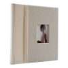 Hofmann Wedding Album Ecru 25x25cm with 40 pages with rice paper, pocket for photo on the cover 1530 ecru-Hoper.gr