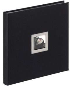 ALBUM WALTHER B&W Black Book bound with rice paper with 50 black pages, cover with window for photos, dimensions 26x25cm-Hoper.gr