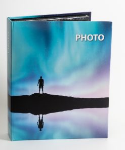 Book-bound album with pockets for 100 photos 13×19 (length 21cm width 21cm) S544 (art watercolor little Bear)-Hoper.gr