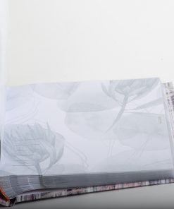 Album Bookbound with cases for 13X18 fits 100 photos 13X18 H 13X19 (length 21cm width 21cm) S537 (color gray pink bud)-Hoper.gr