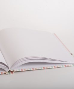 Βιβλίο ευχών - Ευχολόγιο , ροζ μπεζ , ρουχαλάκια ,  με 80 σελίδες  διαστασεις  25x35 cm     (DPB02)-Hoper.gr