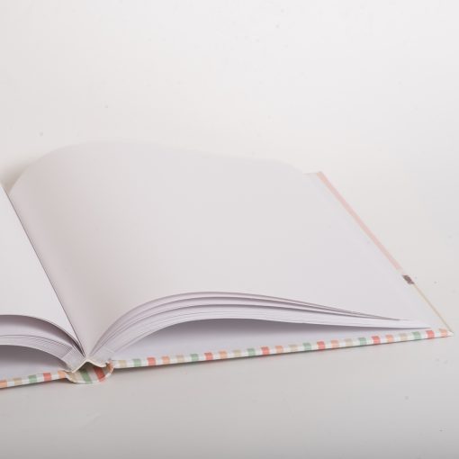 Βιβλίο ευχών - Ευχολόγιο , ροζ μπεζ , ρουχαλάκια ,  με 80 σελίδες  διαστασεις  25x35 cm     (DPB02)-Hoper.gr