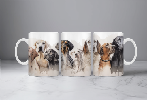 Κούπα  dogs    1Κούπα κεραμική 330ml λευκη με συσκευασία δώρου "  (DOGS 01)-Hoper.gr