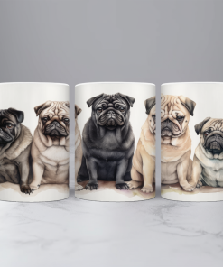 Dogs mug 1Ceramic mug 330ml white with gift box " (DOGS 01)-Hoper.gr