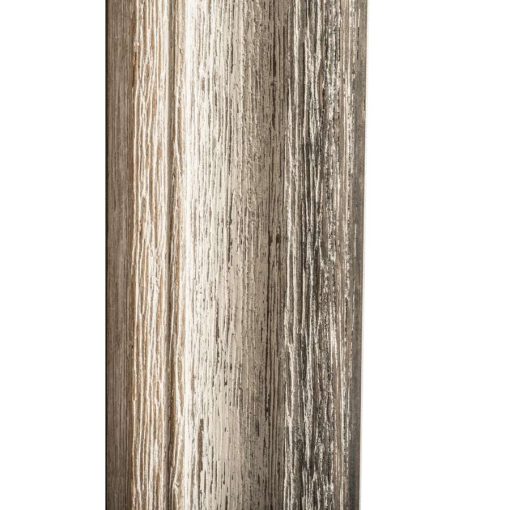 Καθρέπτης ξύλινος τοίχου οριζόντιος χρώμα λευκό – καφέ με σημάδια παλαίωσης   σχέδιο  K103/ 267-Hoper.gr
