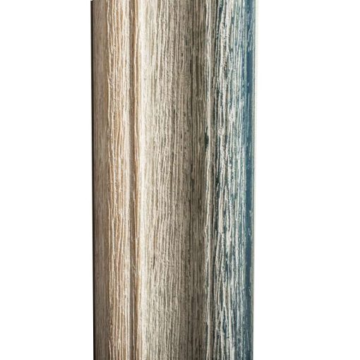Καθρέπτης ξύλινος τοίχου κάθετος χρώμα λευκό – γαλάζιο με σημάδια παλαίωσης   σχέδιο  K103/298-Hoper.gr