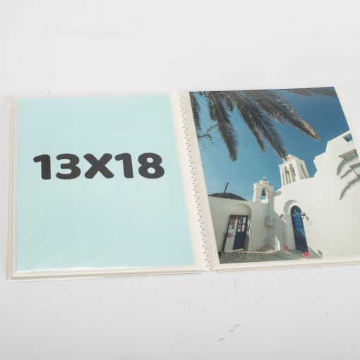 Pocket album with pockets for 36 photos 13X18 wedding flowers-Hoper.gr