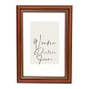 Wooden wall frame 40X50 for photo 40X50 brown walnut color with golden line design T3035W oriana-Hoper.gr