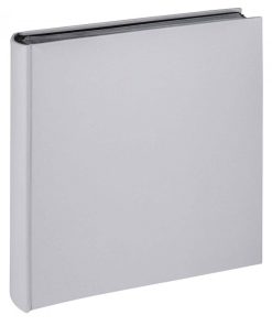 WALTHER FUN ALBUM Light gray Book bound with rice paper with 100 black pages, gray laminated fabric cover, dimensions 30x30cm (FA308D)-Hoper.gr