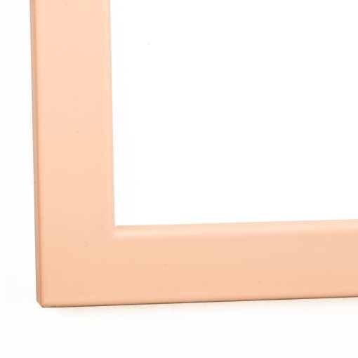 Wooden wall frame color pink salmon pastel matte glass matte (design K128/16)-Hoper.gr