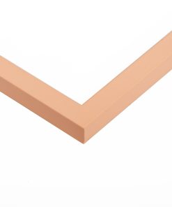 Κορνίζα ξύλινη τοίχου  χρώμα  ροζ σομόν  παστέλ ματ   τζάμι ματ  (σχεδιο Κ128/16)-Hoper.gr