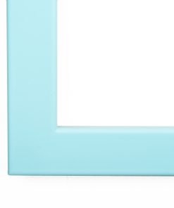 Wooden wall frame color pastel blue matte glass matte (design K128/98)-Hoper.gr