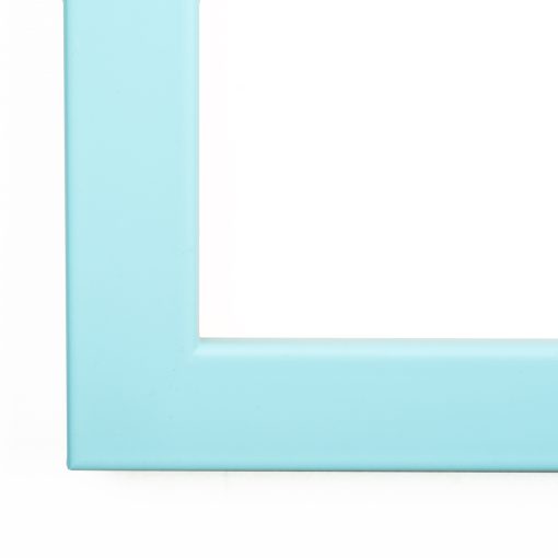 Wooden wall frame color pastel blue matte glass matte (design K128/98)-Hoper.gr