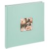 ΑΛΜΠΟΥΜ WALTHER  FUN mint ,Βεραμάν    Βιβλιόδετο  με ρυζόχαρτο με 40 λεκές σελίδες , εξώφυλλο με παράθυρο για φωτογραφία. Διαστάσεις: 26x25x3cm (FA205A)-Hoper.gr