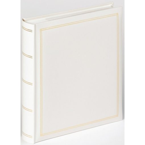 Album WALTHER MONZA cover with high quality artificial leather cover WHITE is with pockets for 200 photos 13X18-Hoper.gr